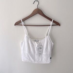 Hollister White Bow Tank Top